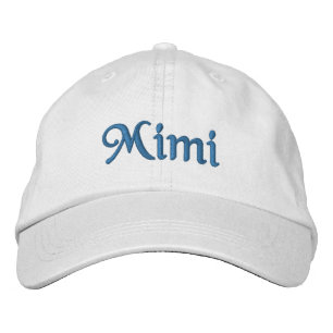 Brodée Mimi brodé Casquette de baseball / Casquette bleu