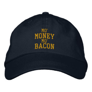 Brodée MO' MONEY MO' BACON Casquette brodé