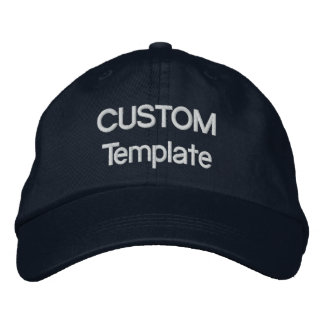 Brodée Modèle vierge de Casquette de baseball brodé perso