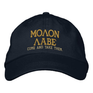 Brodée Molon Labe VIENT LES EMPORTER Casquette brodé