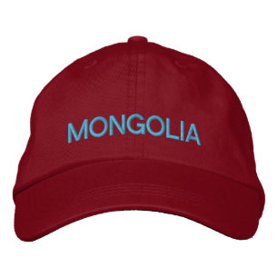 Brodée Mongolie Casquette de baseball ajustable