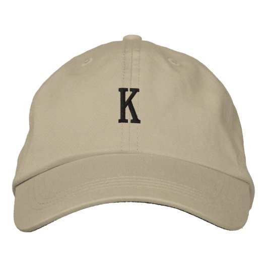 Brodée Monogramme K - Casquette impressionnante - Élégant (Devant)