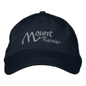 Brodée Mont Rainier Washington Casquette brodé (Devant)