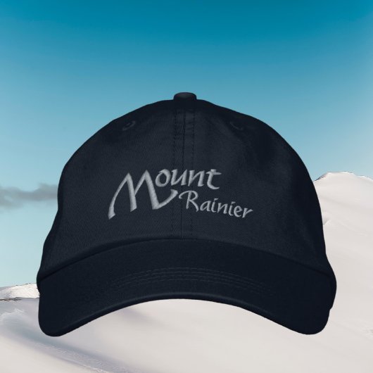 Brodée Mont Rainier Washington Casquette brodé