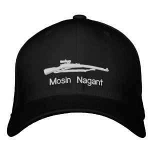 Brodée Mosin Nagant noir brodé Casquette