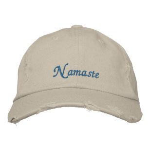 Brodée Namaste Casquette en détresse