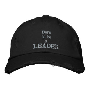Brodée Né comme Casquette Leader