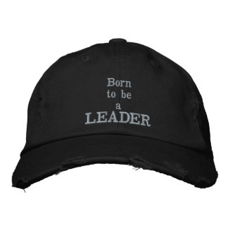Brodée Né comme Casquette Leader