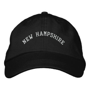 Brodée New Hampshire brodé Casquette ajustable noir
