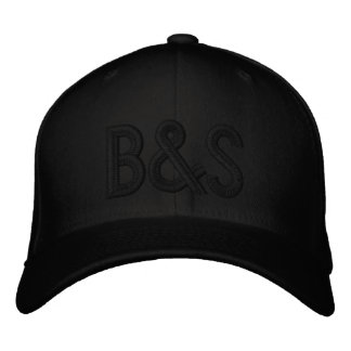 Brodée Noir sur casquette Benny et Smith brodé noir