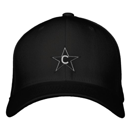 Brodée NOIR SUR Casquette brodé NOIR (Devant)