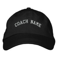 Nom de l'entraîneur Casquette brodé personnalisé n
