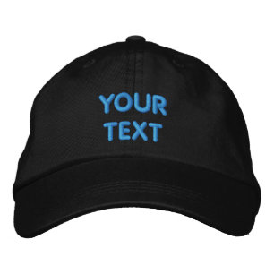 Brodée Nom de texte personnalisé Casquette de baseball br