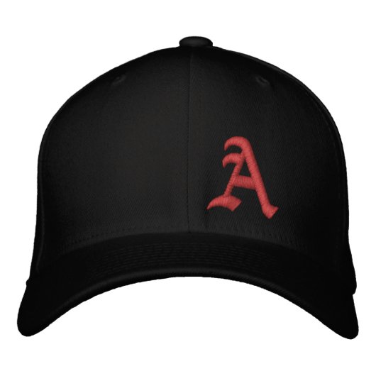Brodée Nom initial personnalisé Casquette de baseball bro (Devant)