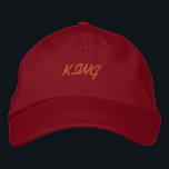 Brodée Nom KING A L'Air Confortable Super Casquette<br><div class="desc">KING Name A L'Air Confortable Super-Casquette Brodé Casquette De Baseball. Style -Autre Apparel Basic Adaptable Nom du Casquette Casquette - KING Casquette Couleur - Red Font Name - Oesco Script Créez votre propre nom de texte ou créez votre propre Casquette de texte, facile à modifier ou à modifier le texte...</div>
