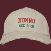Brodée Nonno - déc.2026 Casquette de Baseball Brodé