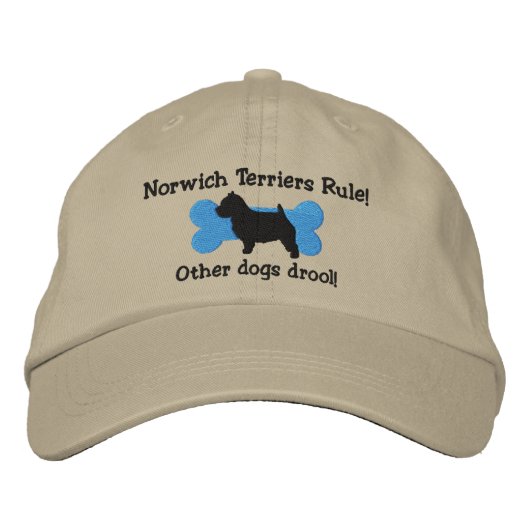 Brodée Norwich Terriers Règle Casquette brodé (Devant)