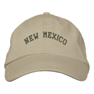 Brodée Nouveau-Mexique Brodé Casquette de base Olive Gree