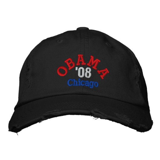 Brodée Obama '08, Casquette de Chicago (Devant)