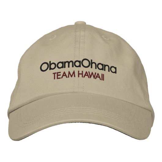 Brodée Obama Ohana, Casquette (Devant)