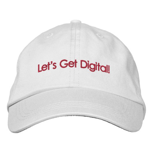 Brodée Obtenons du numérique ! - Casquette ajustable pers (Devant)