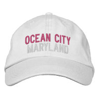 OCEAN CITY MARYLAND BASEBALL BROIDEE CASQUETTE