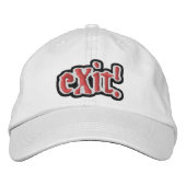 Brodée Officiel (c) eXit ! Casquette en BLANC ! (Devant)