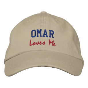 Brodée Omar aime moi brodé Nom Casquette / Casquette
