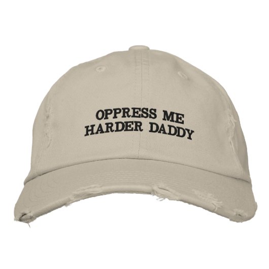 Brodée Oppress Me Harder Daddy Casquette (Devant)