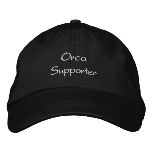 Brodée ORCA (Tueur Whale) Supporter Casquette brodé