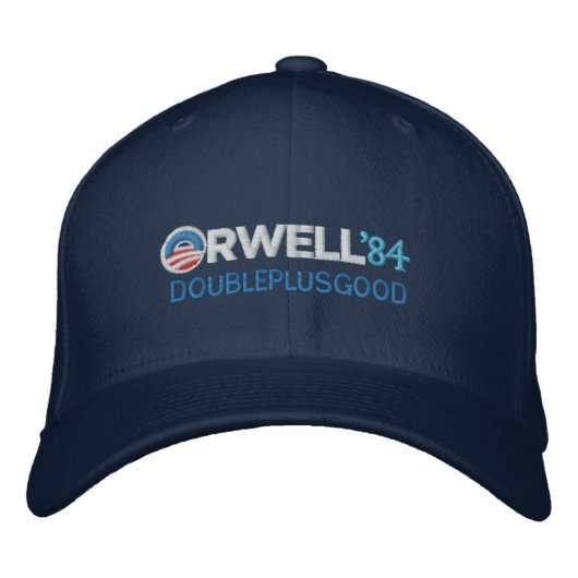 Brodée Orwell 1984 Casquette (Devant)