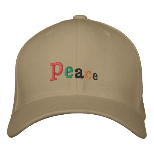 Brodée "Paix" Casquette Flexable Brodé