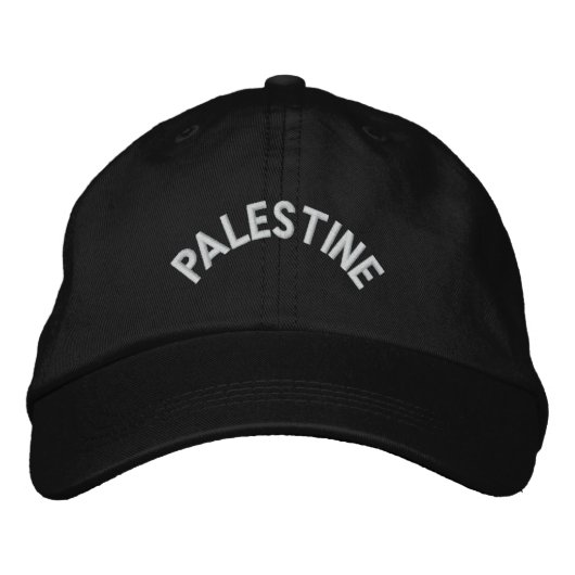 Brodée PALESTINE : Casquette réglable (Devant)