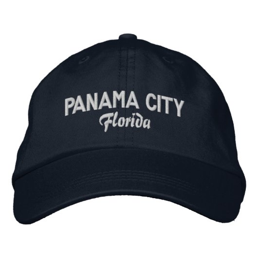 Brodée Panama City Florida Casquette de baseball brodé (Devant)
