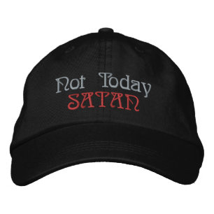 Brodée Pas aujourd'hui Satan Basic Casquette ajustable