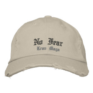 Brodée pas de peur krav maga casquette