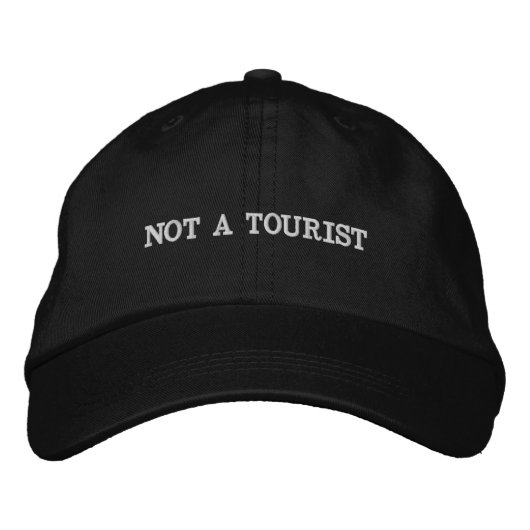 Brodée Pas un casquette de touristes (Devant)