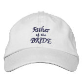 Brodée Père de la mariée Casquette ajustable (Devant)