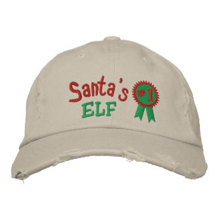 Brodée Père Noël Elf Brodé Casquette