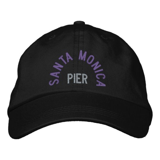 Brodée PÈRE NOËL MONICA PIER Casquette réglable (Devant)
