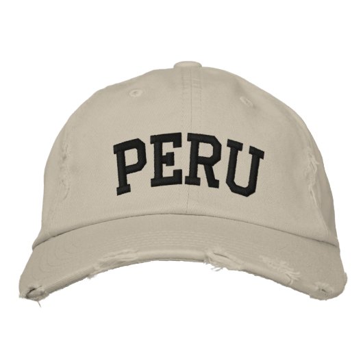 Brodée Pérou Casquette brodé (Devant)