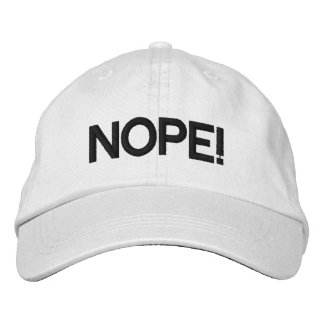 Brodée Personnalisé Réglable "Non !" Casquette