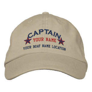Brodée Personnalisé Sea Captain Stars Ball Casquette Bro