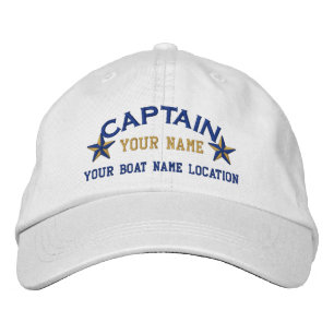 Brodée Personnalisé Sea Captain Stars Ball Casquette Brod