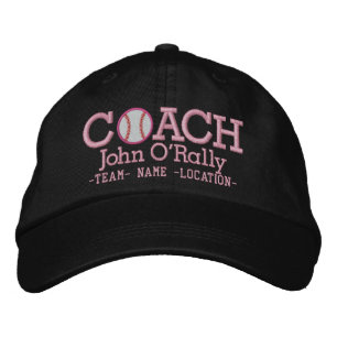 Brodée Personnaliser le nom du Casquette de l'entraîneur