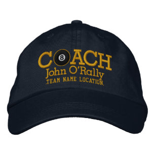 Brodée Personnalisez Billiards Coach Casquette Votre nom