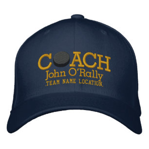 Brodée Personnalisez Hockey Coach Casquette Votre Nom Vot