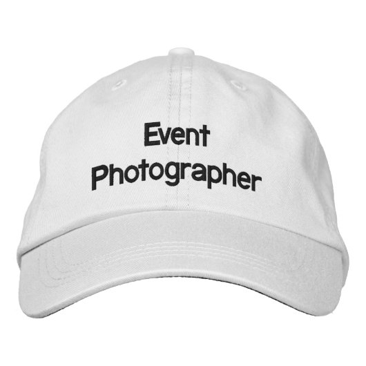 Brodée Photographe de l'événement Casquette brodé (Devant)