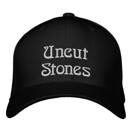 Brodée Pierres non découpées Casquette (Devant)
