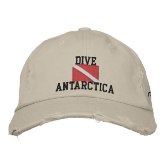 Brodée Plongée Antarctique Casquette de baseball en détre